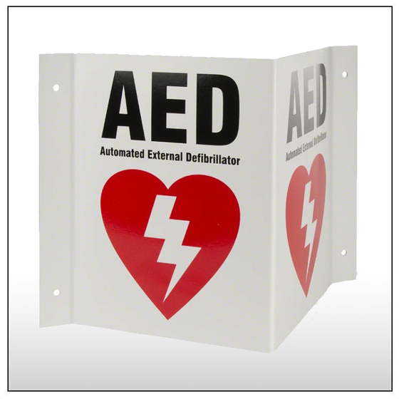 3D AED Wall Sign – Creative Health Products