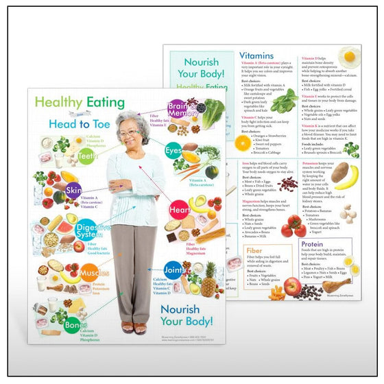 Older Adult Healthy Eating from Head to Toe Handouts