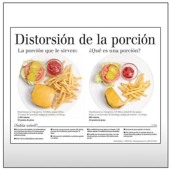 Portion Distortion Spanish Handouts
